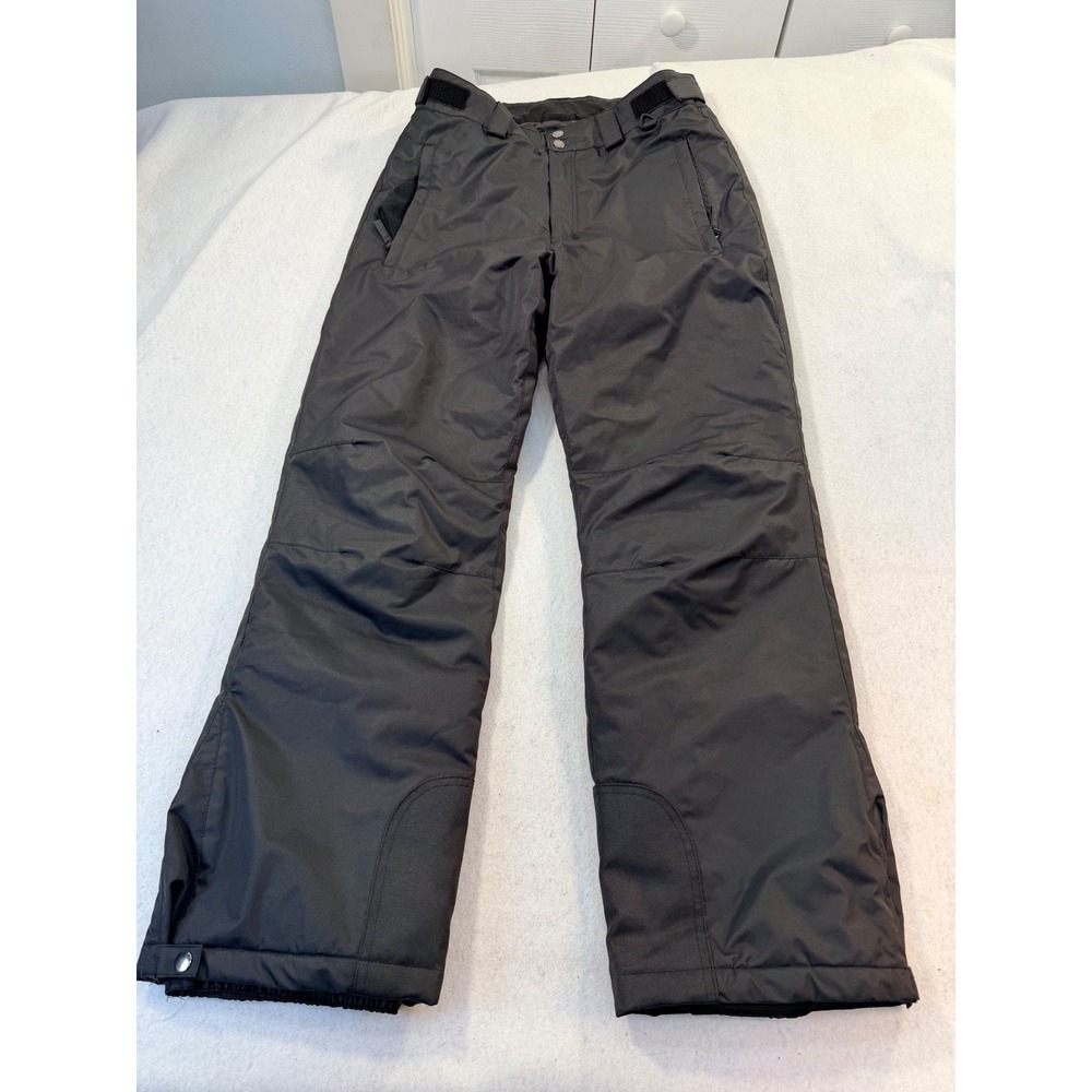 Sportneer Mens Small Black Insulated Ski Snowboard Pants Adjustable Waist Gaiter